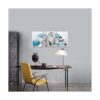 Visual Art Decor Glam Cuadro de moda turquesa azul y
