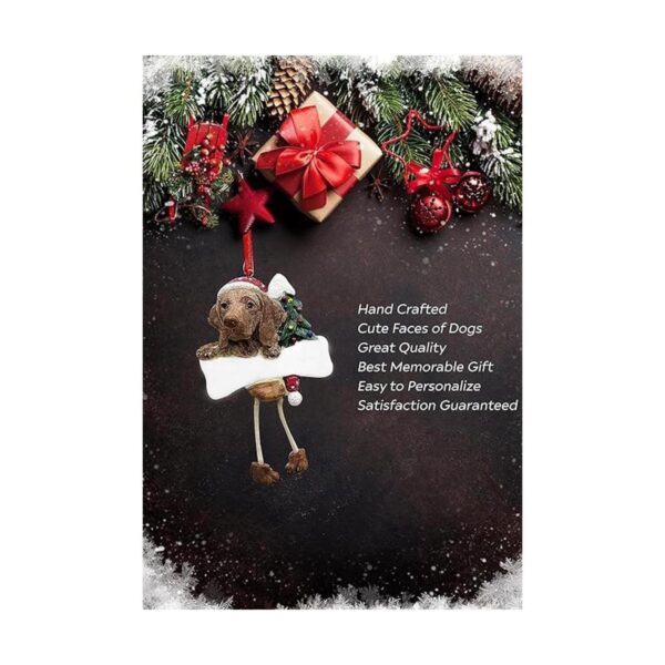 Viszla Adorno de Navidad con diseño de patas colgantes_2