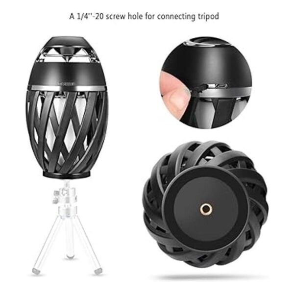 Vistatech Altavoz de llama LED altavoz Bluetooth llamas_5