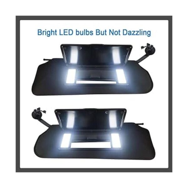 Visera solar automotriz con luces LED brillantes_4