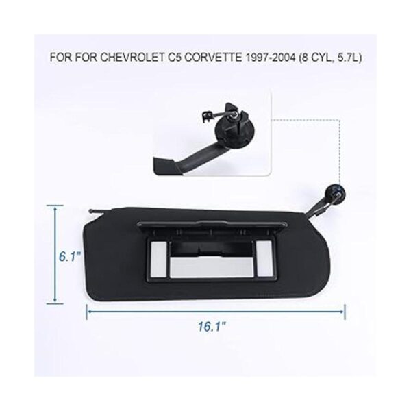 Visera solar automotriz con luces LED brillantes_3
