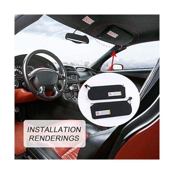 Visera solar automotriz con luces LED brillantes_6