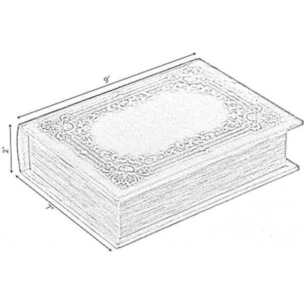 Vintiquewise QI003691.B Caja de almacenamiento decorativa
