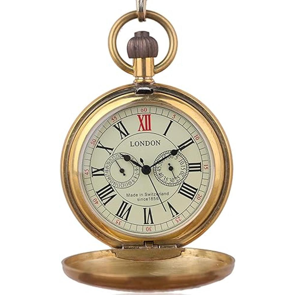 Vintage Copper Train London Design Hand Winding Mechanical