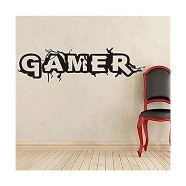 Vinilo adhesivo para pared diseño de Gamer para sala de_3