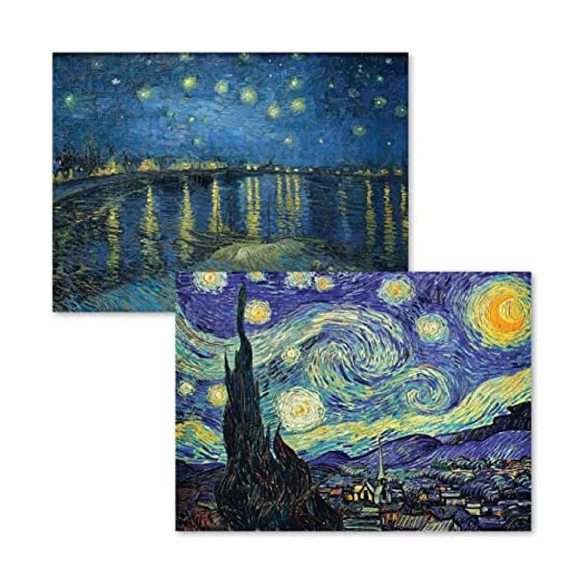 Vincent Van Gogh Paquete de 2 pósteres de arte fino 18 x