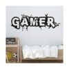 Vinilo adhesivo para pared diseño de Gamer para sala de_2