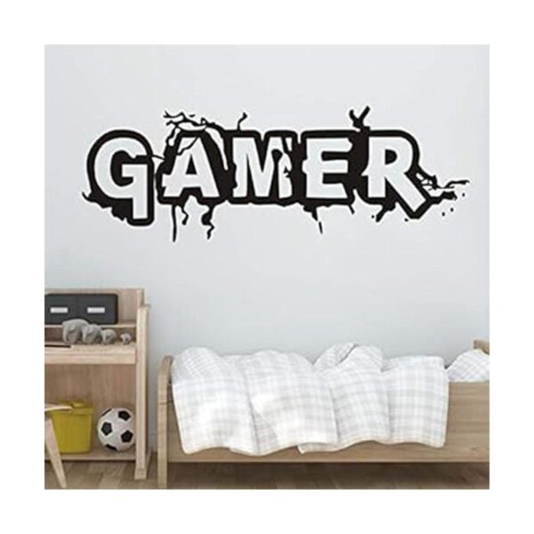 Vinilo adhesivo para pared diseño de Gamer para sala de_2