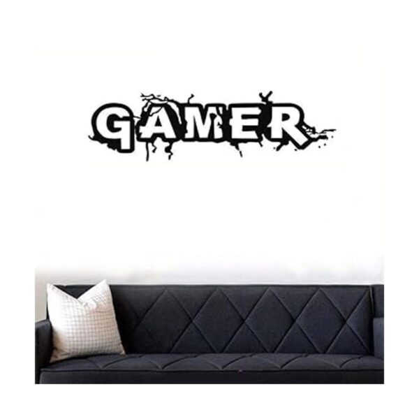 Vinilo adhesivo para pared diseño de Gamer para sala de_4