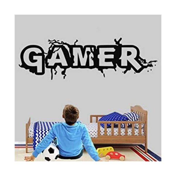 Vinilo adhesivo para pared diseño de Gamer para sala de_1