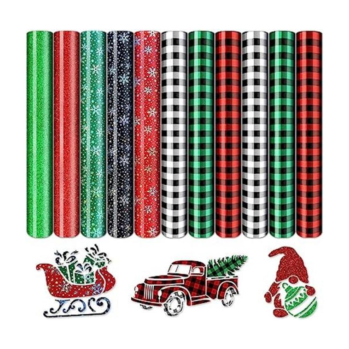 Vinilo de transferencia de calor de Navidad 11 hojas de