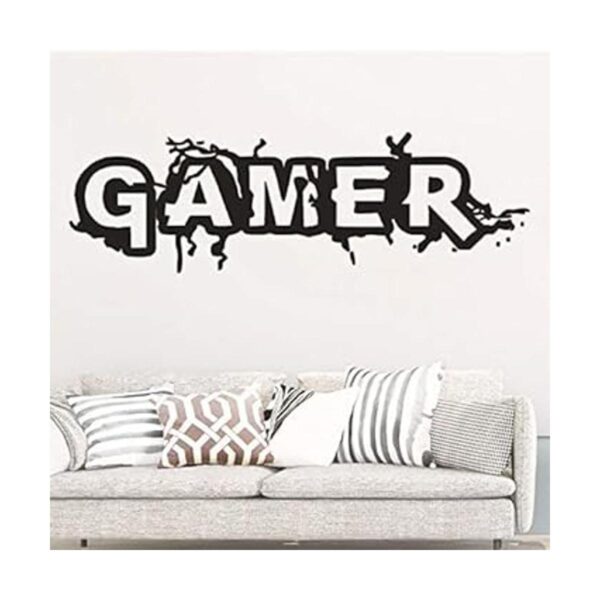 Vinilo adhesivo para pared diseño de Gamer para sala de_5