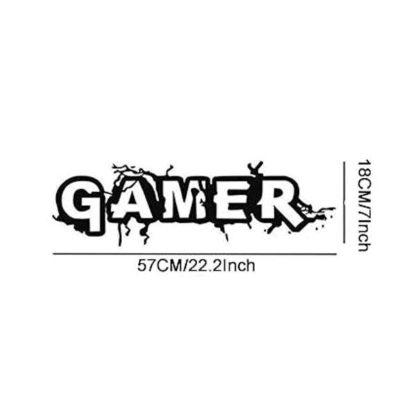 Vinilo adhesivo para pared diseño de Gamer para sala de_6