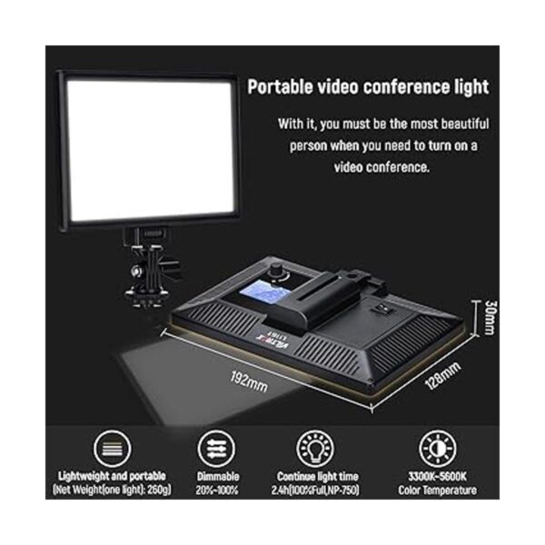 Viltrox 2 Sets Fotografía LED Video Light Lámpara con_5