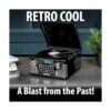 Victrola Reproductor de discos Bluetooth retro de los años_5