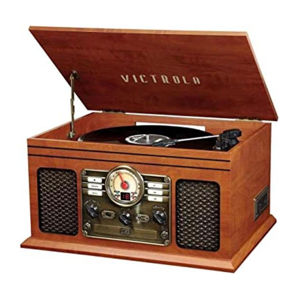 Victrola Nostálgico reproductor de discos Bluetooth 6 en 1