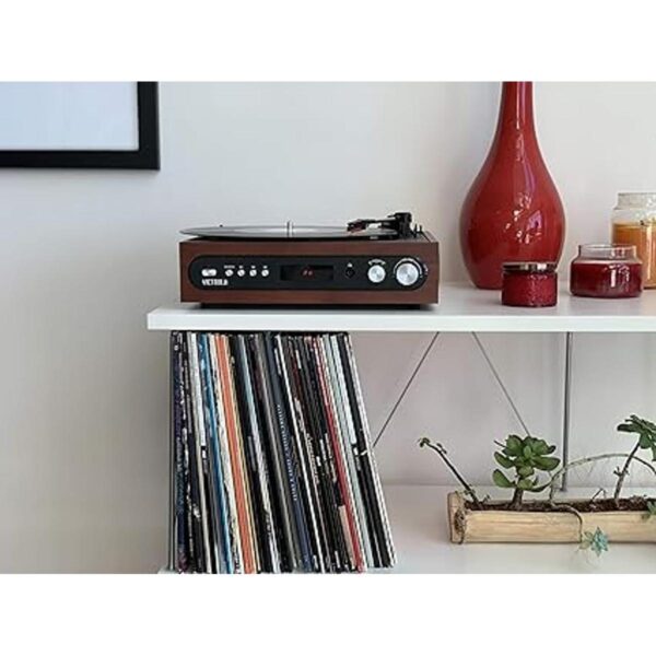 Victrola Reproductor de discos Bluetooth todo en 1 con_3