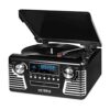 Victrola Reproductor de discos Bluetooth retro de los años_1