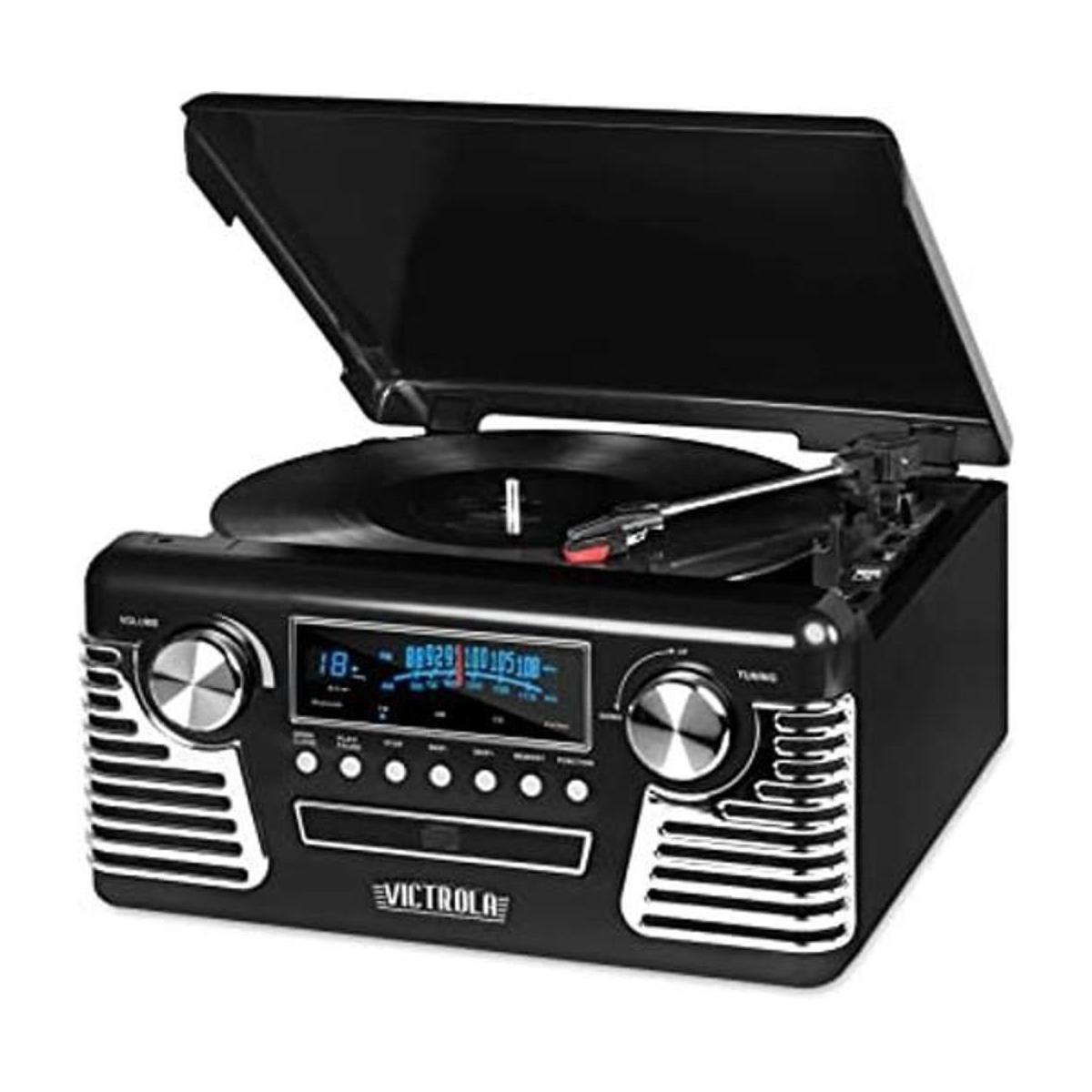 Victrola Reproductor de discos Bluetooth retro de los años