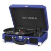 Victrola Tocadiscos vintage portátil de 3 velocidades_1