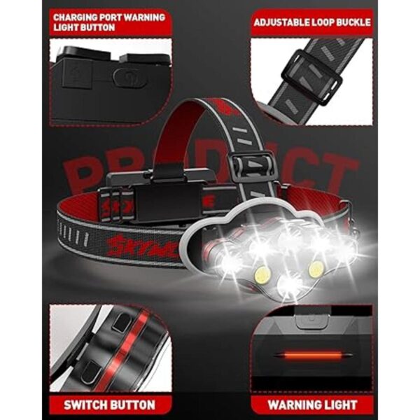 Victoper Faro recargable 8 LED de 18000 lúmenes de alto_5