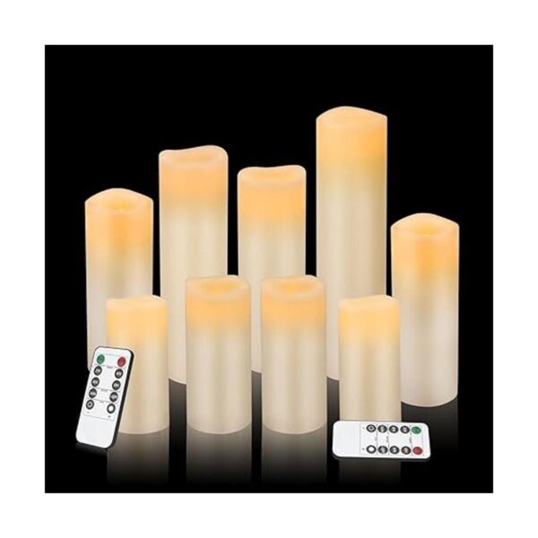 Vickiss Velas sin llama de 4 pulgadas 5 pulgadas 6_2