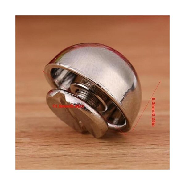 ViaGasaFamido remaches 20 piezas tornillo seta negro