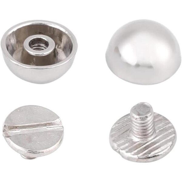 ViaGasaFamido remaches 20 piezas tornillo seta negro