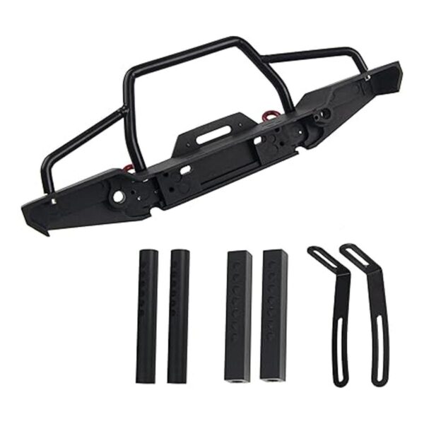Vgoohobby Parachoques delantero de aluminio con faros LED_4