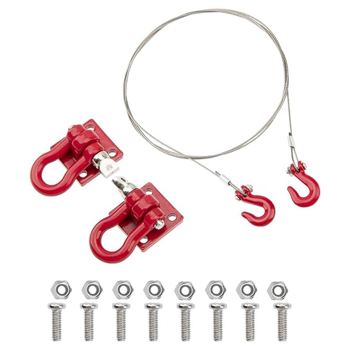 Vgoohobby Metal RC Rescate gancho de remolque con cadena