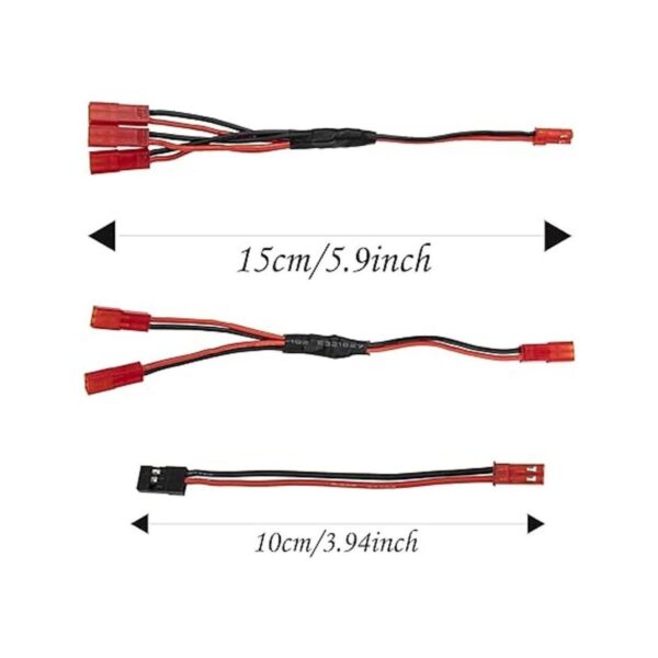 Vgoohobby 8 unids JST Plug Y Splitter JST a JR macho_5