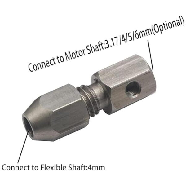 Vgoohobby CNC de acero inoxidable RC Flex Collet acoplador
