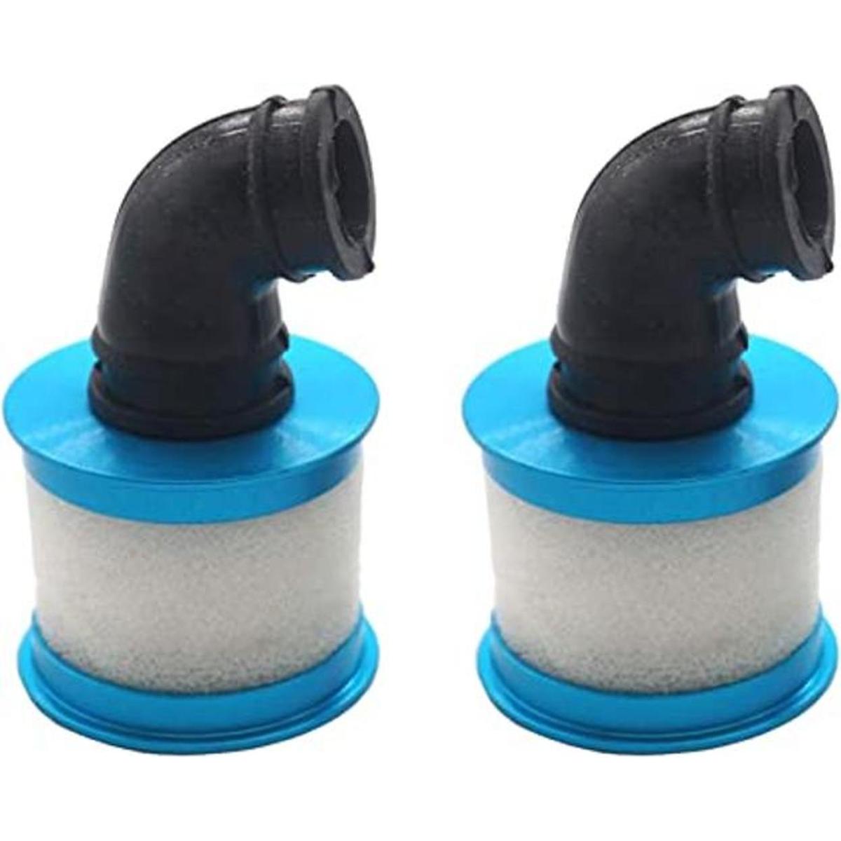 Vgoohobby 2 unids RC filtro de aire cubierta de aluminio
