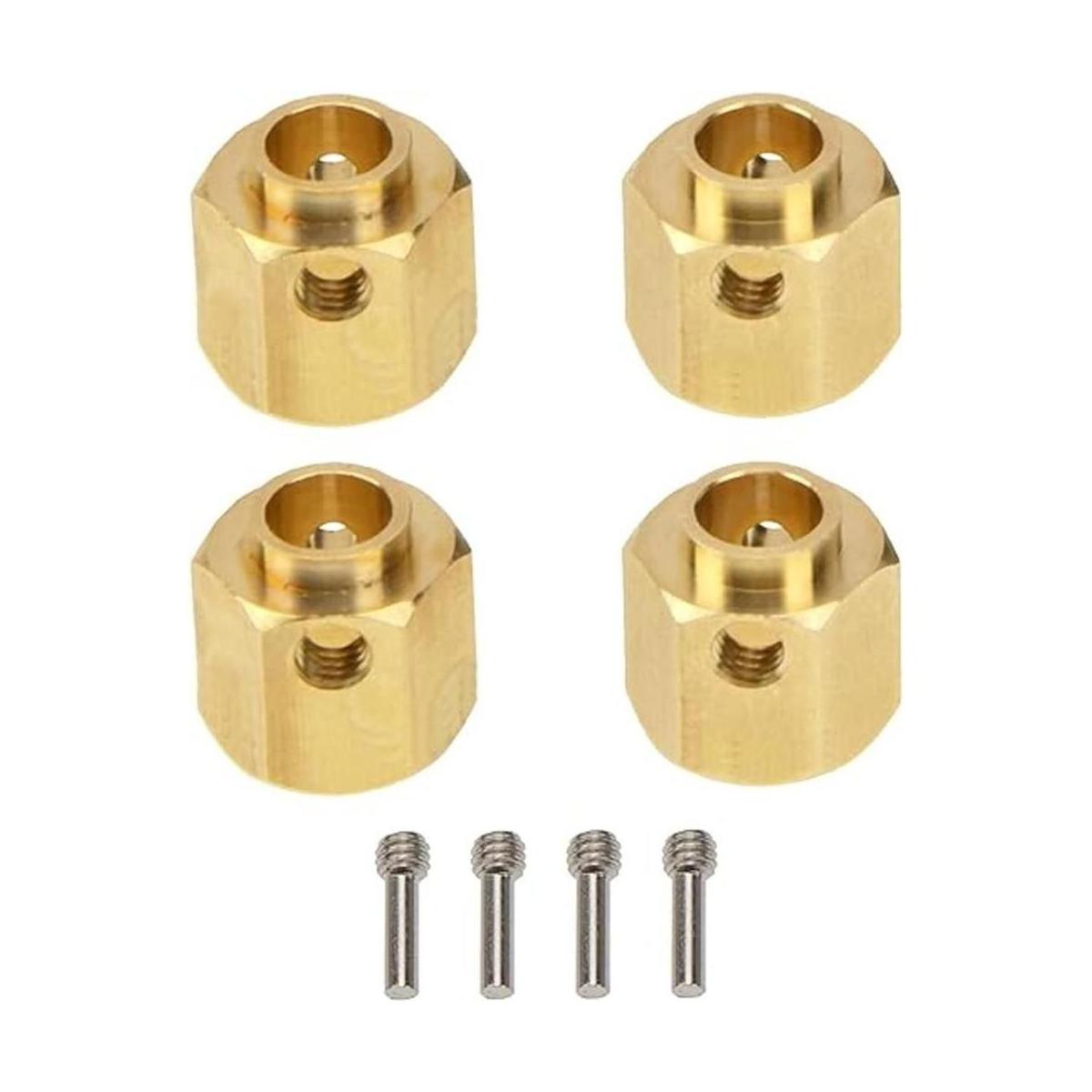 Vgoohobby Juego de 4 cubos hexagonales de latón de 0.472