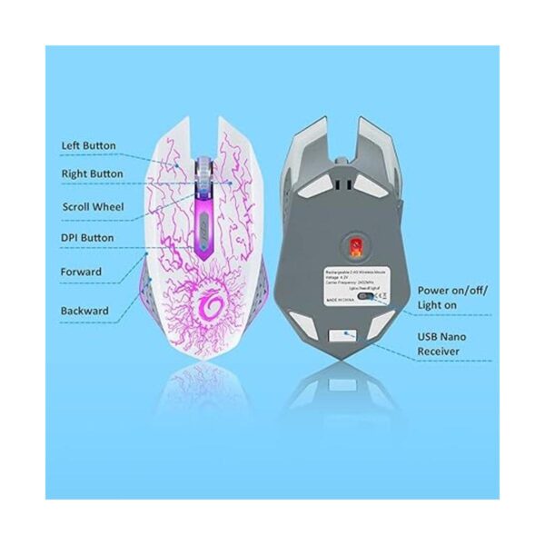 VersionTECH. Mouse inalámbrico para juegos ratones