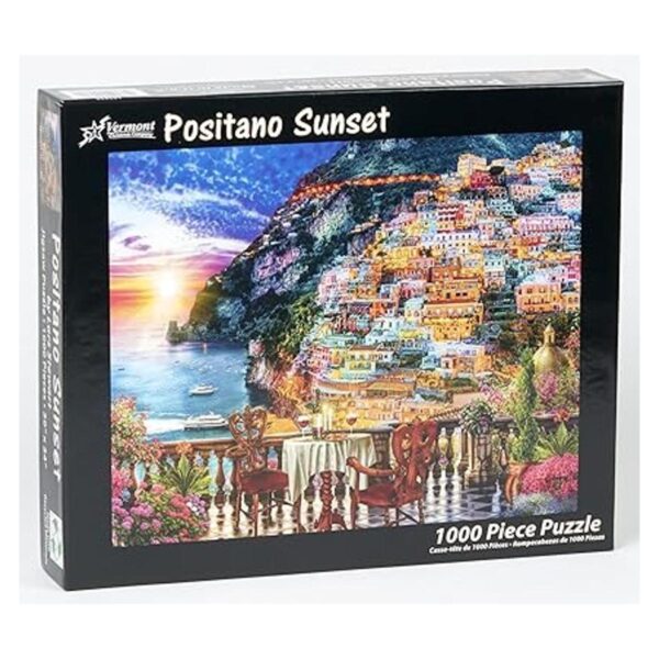 Vermont Christmas Company Positano Sunset Jigsaw Puzzle_2
