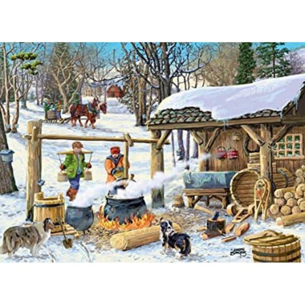 Vermont Christmas Company Maple Syrup Time Jigsaw Puzzle_1