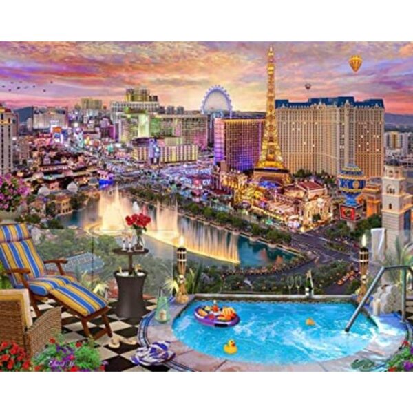 Vermont Christmas Company Las Vegas Crepúsculo Jigsaw_1