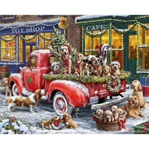 Vermont Christmas Company Rompecabezas de Navidad Doggone_1