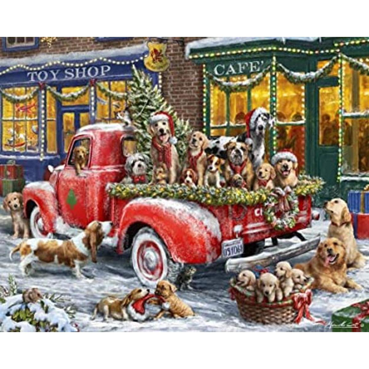 Vermont Christmas Company Rompecabezas de Navidad Doggone