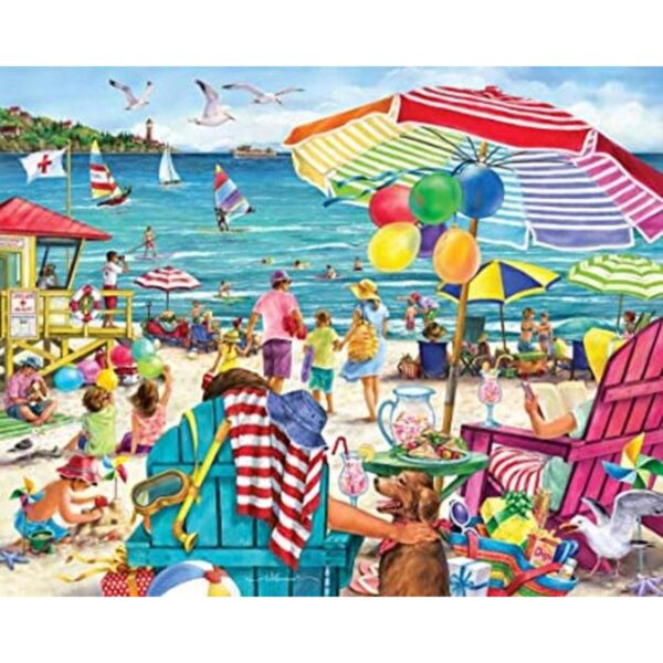 Vermont Christmas Company Día en la playa Jigsaw Puzzle_1