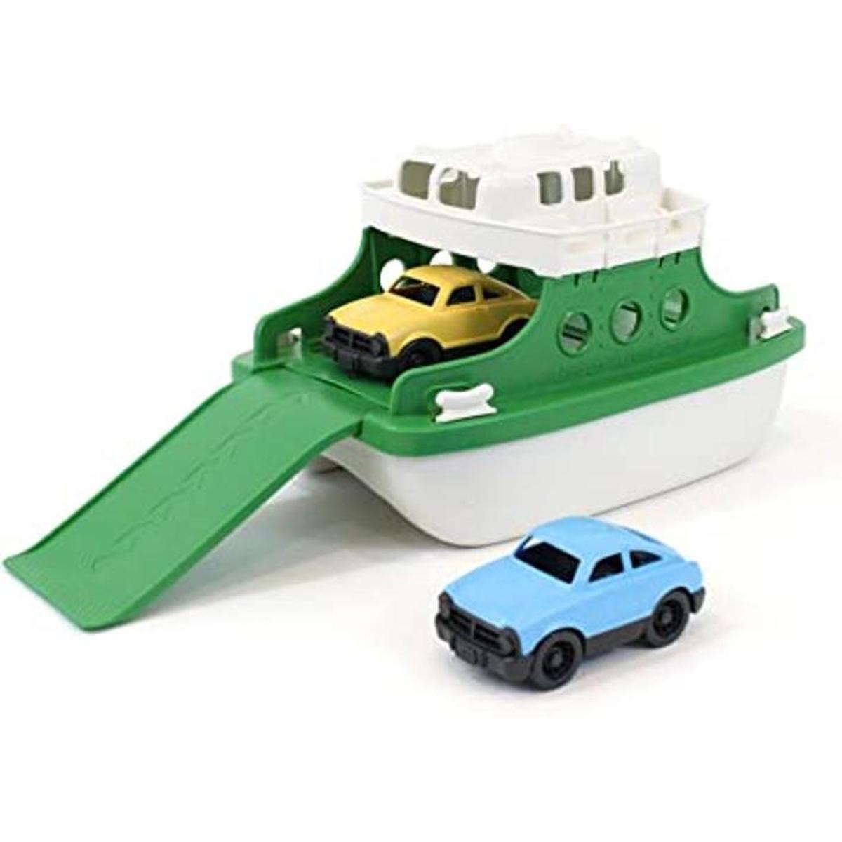 Verde juguetes Ferry barco con mini Cars tina juguete
