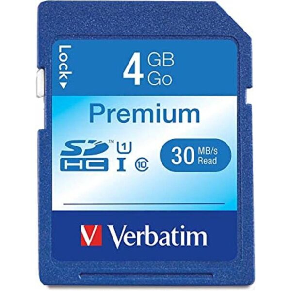 Verbatim Tarjeta de memoria SDHC prémium de 4 GB UHSI U1_1