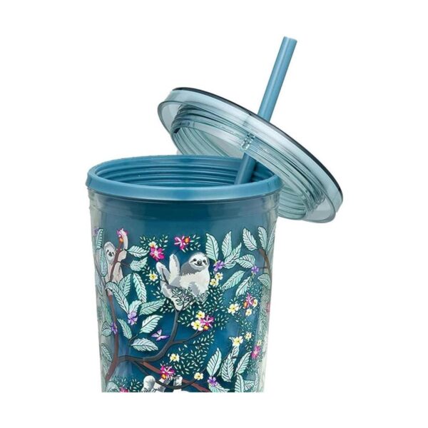 Vera Bradley Vaso de viaje con tapa y popote vaso aislado_2