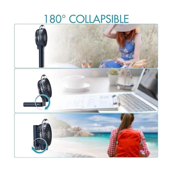 Ventilador rociador de mano portátil y recargable de 3000