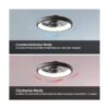 Ventilador de techo con luces LED regulables reversibles