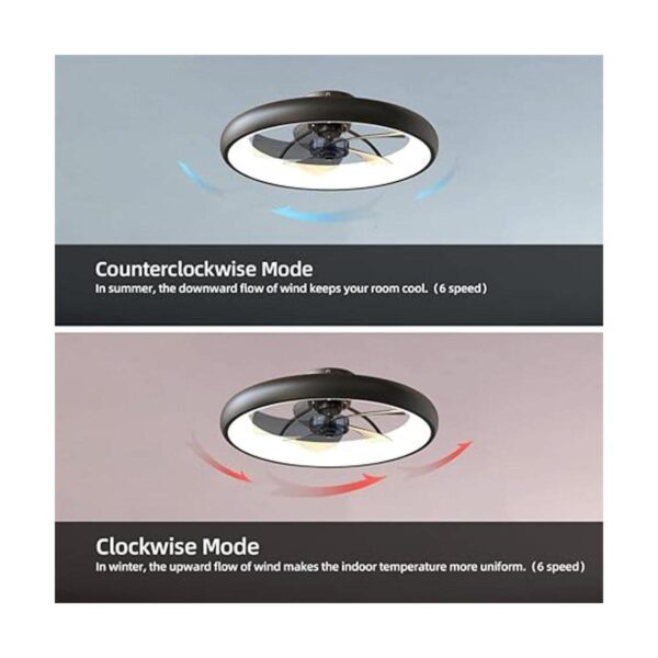 Ventilador de techo con luces LED regulables reversibles