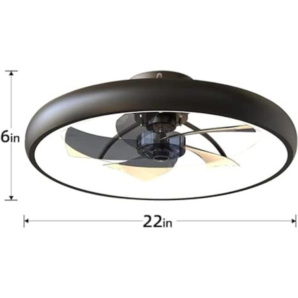 Ventilador de techo con luces LED regulables reversibles