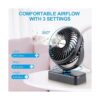Ventilador portátil de campamento con linterna LED_3