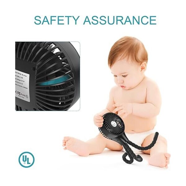 Ventilador para carriola funciona con batería de 5200